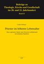 Gelber Hintergrund, schwarzer Text: "Priester im höheren Lebensalter" von Lothar Schlegel, Verlag LIT.