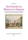 Nils Meier: Das Groteske ist Mimesis ist Allegorie, Buch