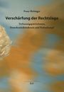 "Franz Reitinger: Verschärfung der Rechtslage. Verfassungspatriotismus, Demokratiedemokratie und Kulturkampf. Lit." Links am Rand erscheint ein Teil eines Gemäldes mit verschwommenen Farben in Blau und Orange.