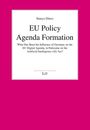 Buchcover mit Titel "EU Policy Agenda Formation" von Stanyo Dinov, über die Rolle Deutschlands in der EU-Digitalagenda.