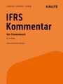 Text: Lüdenbach, Hoffmann, Freiberg; Haufe; IFRS Kommentar; Das Standardwerk; 24. Auflage; Inklusive Online-Version.  
Ein orangefarbenes Buchcover.