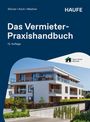 "Das Vermieter-Praxishandbuch", 13. Auflage, mit modernem Wohngebäude und Logo von Haus + Grund München.