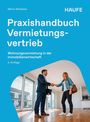 „Praxishandbuch Vertriebsvermietung“ und „Wohnungsvermietung in der Immobilienwirtschaft“ vor einem Bild von zwei Händeschüttelnden.