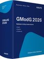 Titel: "GModG 2026 - Gebäude richtig modernisieren" mit den Hauptthemen Recht, Technik, Förderung. Buchdesign in Blau.