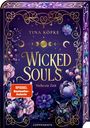 „Wicked Souls: Verhexte Zeit“ von Tina Köpke, umgeben von Blumen und einer Eule, mit SPIEGEL Bestseller-Logo.