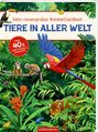 "Mein riesengroßes WimmelSuchBuch", "TIERE IN ALLER WELT", "Über 40x Tiere suchen & entdecken." 

Ein bunter Dschungel mit Tieren.