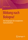 Rolf Arnold: Bildung nach Bologna!, Buch