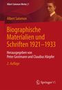 Albert Salomon: Biographische Materialien und Schriften 1921-1933, Buch
