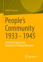 Dieter Gessner: People's Community 1933 - 1945, Buch
