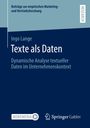 Ingo Lange: Texte als Daten, Buch