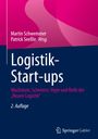 „Logistik-Start-ups: Wachstum, Scheitern, Hype und Reife der ‚Neuen Logistik‘, 2. Auflage“, Springer Gabler Logo, blaue und pinke Farben.