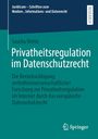 Sascha Wette: Privatheitsregulation im Datenschutzrecht, Buch