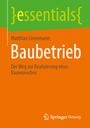Matthias Linnemann: Baubetrieb, Buch