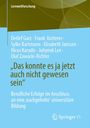 Detlef Garz: "Das konnte es ja jetzt auch nicht gewesen sein", Buch