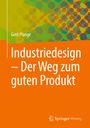 "Gerd Plange: Industriedesign – Der Weg zum guten Produkt." Buntes, abstraktes Design mit Hexagon-Mustern.