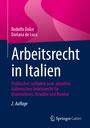 "Arbeitsrecht in Italien" von Rodolfo Dolce und Doriana de Luca, 2. Auflage. Blaues Cover mit pinken Akzenten.