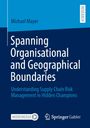 "Spanning Organisational and Geographical Boundaries" von Michael Mayer. Blaue Buchcover mit Logos von MOREMEDIA und Springer Gabler.