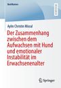 Titel: "Der Zusammenhang zwischen dem Aufwachsen mit Hund und emotionaler Instabilität im Erwachsenenalter" von Aylin Christin Misral. Oben links "BestMasters", rechts ein "RESEARCH"-Reiter. Logo: Springer.
