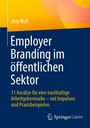 "Employer Branding im öffentlichen Sektor", blaues Cover mit gelben und orangefarbenen Akzenten, Springer-Logo.