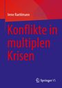 Text: "Konflikte in multiplen Krisen." Autorin: Irene Raehlmann. Unten rechts: Logo Springer VS. Hintergrund in Rot und Blau.