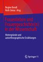 Titel: "Frauenleben und Frauengeschichte(n) in der Wissenschaft". Herausgeber: Regine Bendl, Ruth Simsa. Logo: Springer VS.