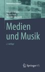 „Medienwissen kompakt. Medien und Musik. 2. Auflage.“ Die Farbe ist dunkelblau mit abstrakten Mustern. Unten ein Springer-Logo.