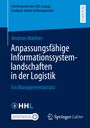 "Anpassungsfähige Informationssystemlandschaften in der Logistik: Ein Managementansatz" von Andreas Matthes. Logos unten.