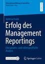 Texte: Vanessa Frank, Erfolg des Management Reportings, Eine prozess- und rollenspezifische Analyse. Blaue Buchcover-Gestaltung.