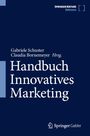 "Gabriele Schuster, Claudia Bornemeyer Hrsg., Handbuch Innovatives Marketing, Band 1, Logo von Springer Gabler, dunkelblauer Hintergrund."