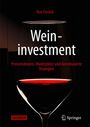 „Weininvestment: Preisstrukturen, Marktzyklen und datenbasierte Strategien“. Weinglas auf schwarzem Hintergrund.