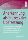 Anne Vatter: Anerkennung als Prozess der Übersetzung, Buch