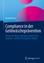 Buchtitel: "Compliance in der Geldwäscheprävention". Autor: Ronald Fuchs. Hintergrund blau mit violetten Kreisen.
