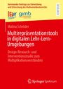 Titel: Multirepräsentationstools in digitalen Lehr-Lern-Umgebungen. Gelbe und rote Farbfläche, Logos oben links.