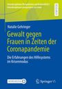 „Gewalt gegen Frauen in Zeiten der Coronapandemie” – Buchcover mit einem blauen Hintergrund und grünen Akzenten.