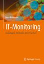 "IT-Monitoring: Grundlagen, Methoden, Best-Practices" von Ferry Kohlmann. Bunte Kreise auf orangefarbenem Hintergrund. Springer-Logo.