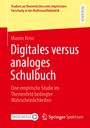 Studien zu Mathe-Didaktik: Digitales vs. Analoges Schulbuch. Empirische Studie zu Wahrscheinlichkeiten. Logos unten.