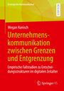 Titel: „Unternehmenskommunikation zwischen Grenzen und Entgrenzung“. Buchcover in Rot und Gelb.