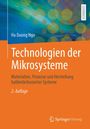 "Technologien der Mikrosysteme", 2. Auflage von Ha Duong Ngo, mit buntem, abstraktem Hintergrund und "LEHRBUCH" am Rand.