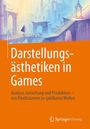 "Darstellungsästhetiken in Games" von Nadine Trautzsch. Illustration von fantasievoller Architektur mit Treppen und Bögen.