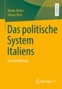 Text: Maike Heber, Simon Bein, Das politische System Italiens, Eine Einführung. Lehrbuch. Unten Springer VS Logo. Hintergrund in Grün und Gelb.