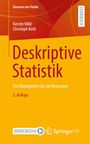 „Deskriptive Statistik“ von Völkl und Korb, 2. Auflage. Cover in Rot-Orange. Logos: MOREMEDIA, Springer VS.