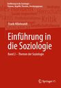 „Einführung in die Soziologie“ Band 2 von Frank Hillebrandt. Roter Hintergrund mit Schlagworten wie „Herrschaft“ und „Kritik“.