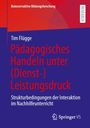 Titel: Pädagogisches Handeln unter (Dienst-) Leistungsdruck. Farben: Blau, Rot. Logo: Springer VS unten rechts.