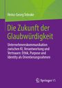 Titel: "Die Zukunft der Glaubwürdigkeit". Autor: Heinz-Georg Tebrake. Grüner und lila Hintergrund mit Springer VS Logo.