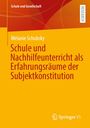 Überschrift: Schule und Nachhilfe als Erfahrungsräume. Farbige Gestaltung mit Rot und Gelb. Springer VS Logo unten.