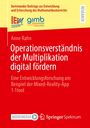 Anne Rahn, "Operationsverständnis der Multiplikation digital fördern". Gelbe und rote Abschnitte, Logos von IEM und GIMB.