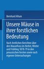 Bernhard Althum: Unsere Mäuse in ihrer forstlichen Bedeutung, Buch