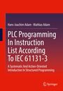Mathias Adam: PLC Programming In Instruction List According To IEC 61131-3, Buch