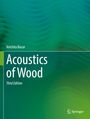 „Voichita Bucur, Acoustics of Wood, Third Edition.“ Grüne, wellenartige Hintergrundgrafik, Springer-Logo.