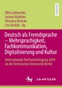 : Deutsch als Fremdsprache - Mehrsprachigkeit, Fachkommunikation, Digitalisierung und Kultur, Buch